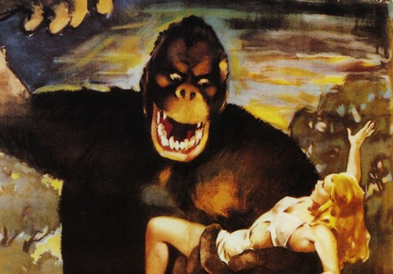 Dobový plakát filmu King Kong