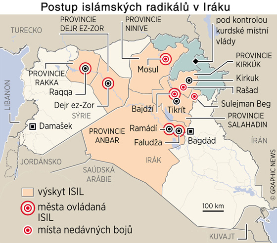 Postup islmskch radikl v Irku