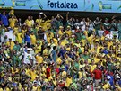 Braziltí fanouci v zápase proti Mexiku