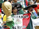 Mexití fanouci v zápase proti domácí Brazílii