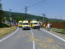 Pi nehod autobusu nedaleko Oder zasahovalo hned nkolik sanitek a dva...