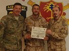 Desátník J.K. ocenný za hrdinství v boji bhem útoku povstalc Talibanu