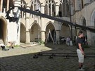 Natáení pohádky Sedmero krkavc na hrad Zvíkov na Písecku v ervnu 2014