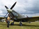 Josef 'Joe' Vochyán z Czech Spitfire Clubu v roli slovenského stíhacího esa...