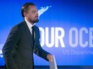 Leonardo DiCaprio piel jako eník na konferenci o oceánech ve Washingotnu a...