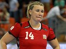 Zklamaná Petra Vítková po posledním utkání v reprezentaci. 
