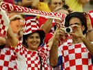VYDRÍ ÚSMV? Chorvattí fanouci dorazili na zápas proti Kamerunu ve sluném...