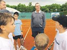 Ivan Lendl si pi návtv prostjovského tenisového turnaje nael i chvíli na...