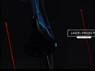 Laserová ukazovátka na chytrém kole Samsung ukazují ostatním prostor, který by...