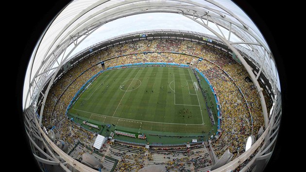 Pohled na stadion Castelao arena ve mst Fortaleza