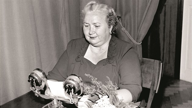 Projev Marty Gottwaldov� k Mezin�rodn�mu dni d�t� v �eskoslovensk�m rozhlase (1951).