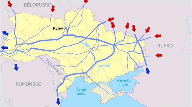 Tranzit plynu p�es Ukrajinu