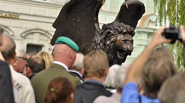 Odhalení pomníku letcm RAF