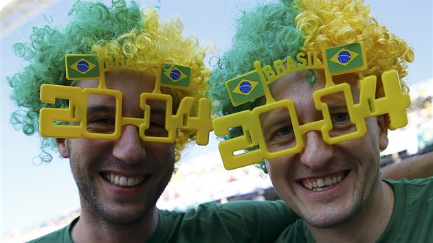 Brazilt fanouci ped zahjenm mistrovstv svta ve fotbale.