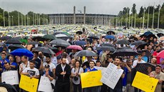 Berlínské protesty proti mobilní aplikaci Uber (11. června 2014)