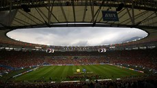 NEJSLAVNJÍ FOTBALOVÁ ARÉNA. Stadion Maracaná v Brazílii bude hostit nedlní finále mistrovství svta mezi Nmeckem a Argentinou.