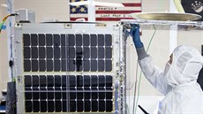 Píprava satelitu SkySat spolenosti SkyBox Imaging.