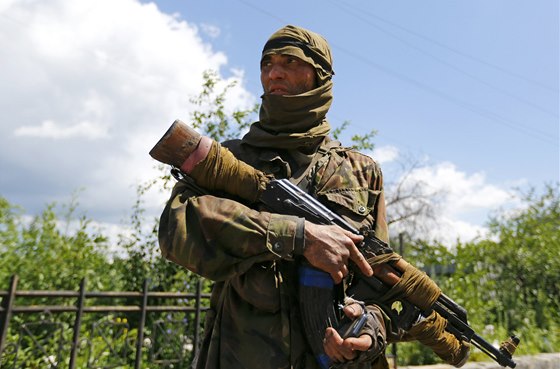 Na straně proruských separatistů bojují i obyvatelé Uzbekistánu. (22. června