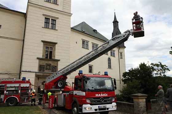 Cviení hasi na Hrubém Rohozci.