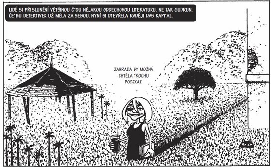 Ukázka z komiksu Gudrun a chrám z mramoru