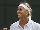 SPOKOJENOST. Petra Kvitová postoupila do tetího kola Wimbledonu po výborném...