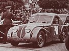 Závod Lochotínský okruh -1934 - intervalový start automobil, repro z knihy...