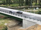 Pro dopravu otevený nový most pes Berounku v plzeské Jatení ulici (24. 6....
