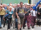 Dv stovky dlník z kladenské Poldi protestovaly proti zpodným mzdám
