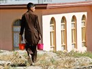 Okolí základny v afghánském Bagrámu