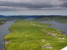 Západní pobeí hlavního ostrova Shetland zvaného Mainland.