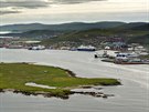 Východní strana hlavního ostrova Shetland  pohled smrem na jih k hlavnímu...