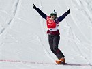 2014. Snowboardkrosaka Eva Samková vítzí na olympijských hrách v Soi. eská...