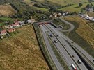 Ji�ní portál tunelu Poh�rka. Tunel se zdá ministr dopravy p�íli� drahý.
