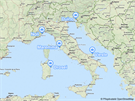 MAPKA: pt míst, kde najít nejlepí koupání v Itálii