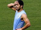 Uruguayský útoník Luis Suárez se na zaátku mistrovství svta po nedávné...