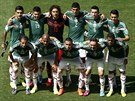 MEXIKO Sestava mexických fotbalist ped zápasem na MS proti Nizozemsku