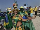 Braziltí fanouci ped osmifinále mistrovství svta