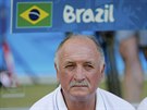 Brazilský trenér Luiz Felipe Scolari sleduje vystoupení svých svenc v...