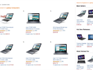 TOP 10 nejlépe hodnocených poíta na Amazon.com jsou skuten Chromebooky.