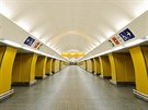Stanice metra Národní tída, která byla kvli výstavb centra Quadrio dva roky...