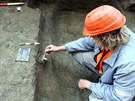 Záchranný archeologický výzkum ped kláterním kostelem v Teplé objevil...