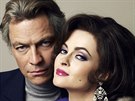 Helena Bonham Carterová a Dominic West v rolích Elizabeth Taylorové a Richarda...
