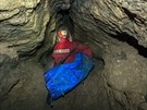 Speleologie, jesky�á�i, zran�ní, záchrana, úraz, cvi�ení.