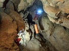 Speleologie, jesky�á�i, zran�ní, záchrana, úraz, cvi�ení.