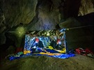 Speleologie, jesky�á�i, zran�ní, záchrana, úraz, cvi�ení.