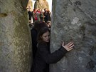 Oslavy slunovratu u Stonehenge (Spojené království, 21. ervna 2014).