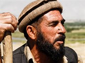 Farmář v afghánském Bagrámu