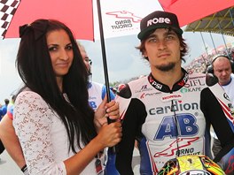 PED STARTEM. Karel Abraham dojel ve td MotoGP v Nizozemsku na 14. mst.