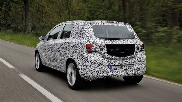 Nový Opel Corsa při testech