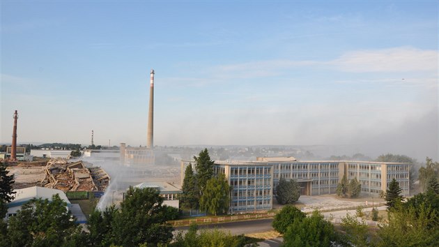 zen demolice vrobnch hal OP Prostjov (28. ervna 2014)